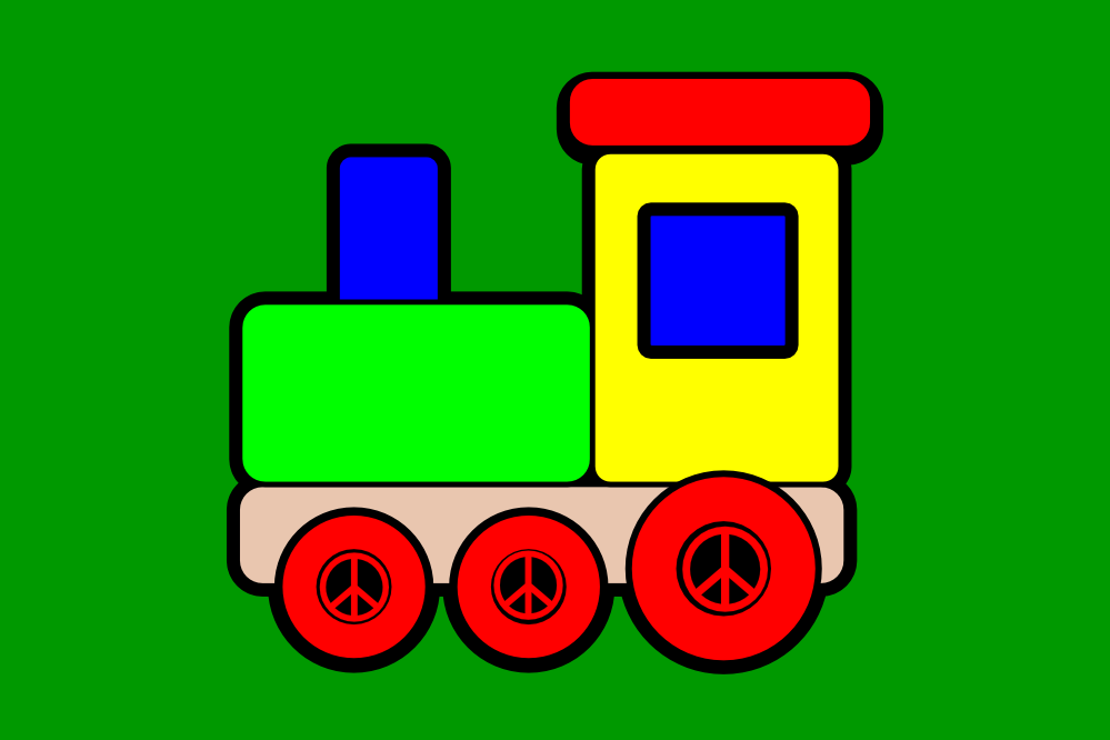 Flag Toy Train Icon Christmas Xmas Electronics Peace Symbol Sign ...