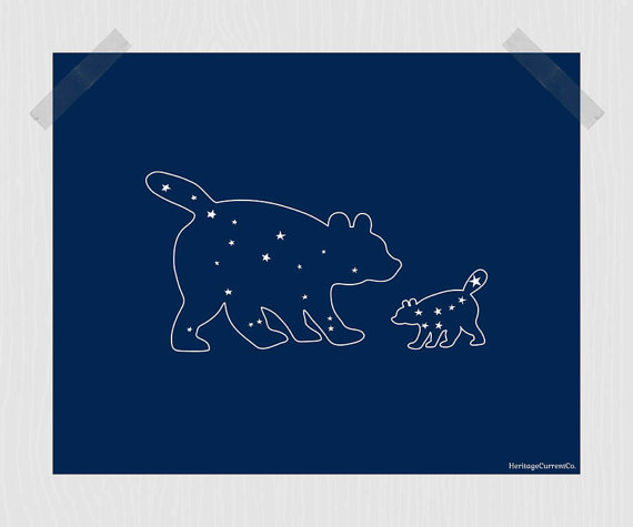 Mama and Baby Bear Printable Mom and Baby by HeritageCurrentCo