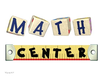 Math-Center-Sign-283220 Teaching Resources - TeachersPayTeachers.com