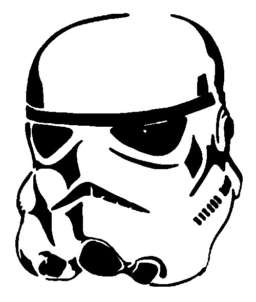 Stormtrooper Helmet Stencils on Stencil Revolution
