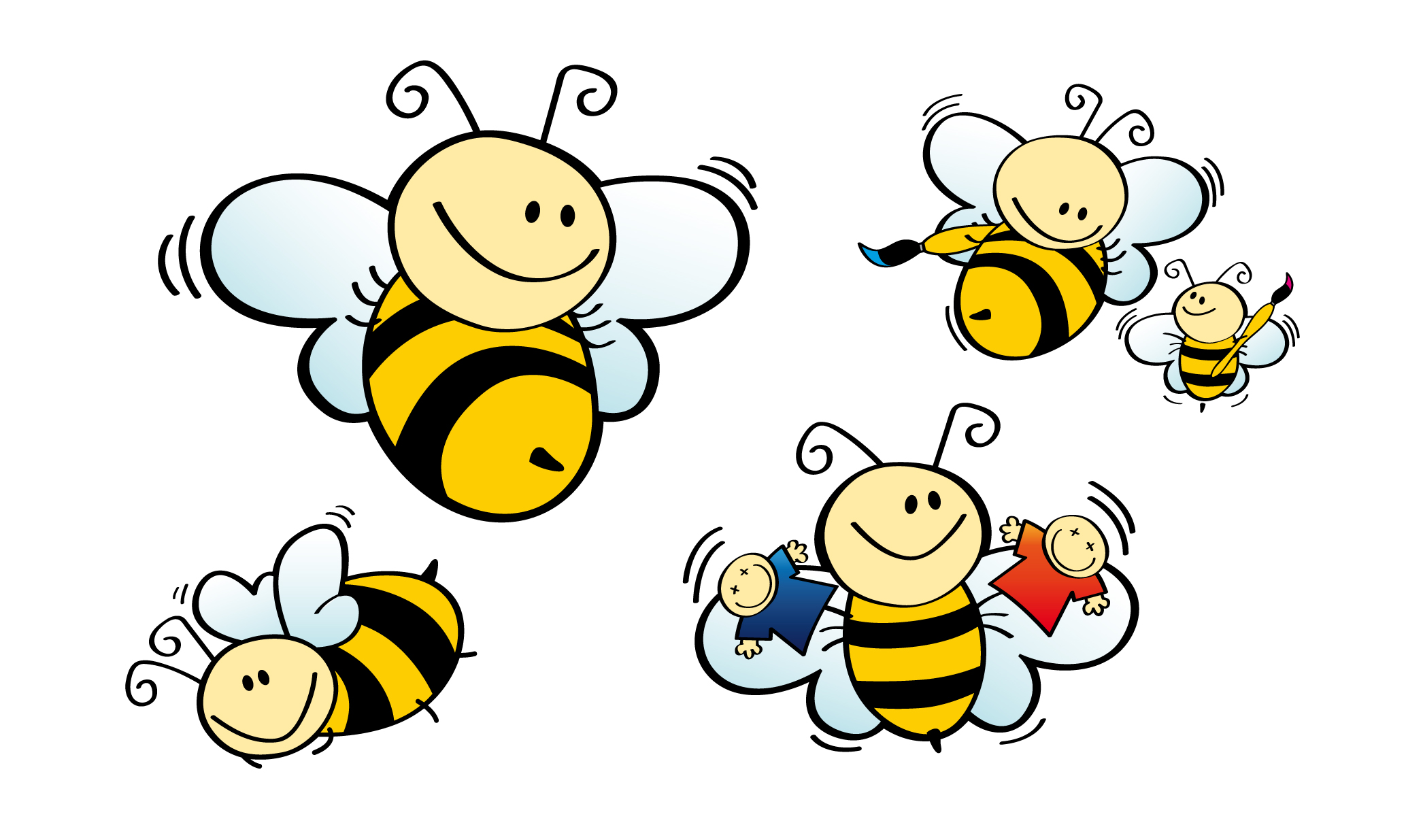 Busy Bee Images On Board Car Sign Icon - Free Icons