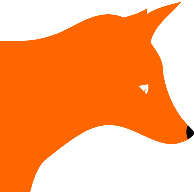 Clipart - Fox head by Rones