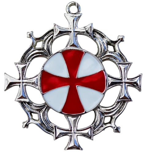Talisman Knights Templar Maltese Solar Cross Occult Magick Pewter ...