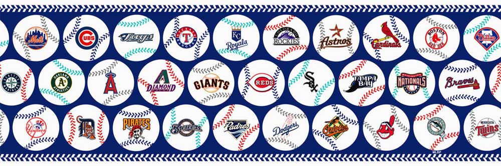 MLB Baseball Home Decor~Wall Murals and Wallpaper Borders Gallery