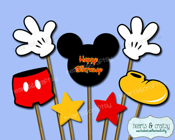 Mickey Mouse Centerpiece Cutouts / Mickey by HeartsandCraftsy