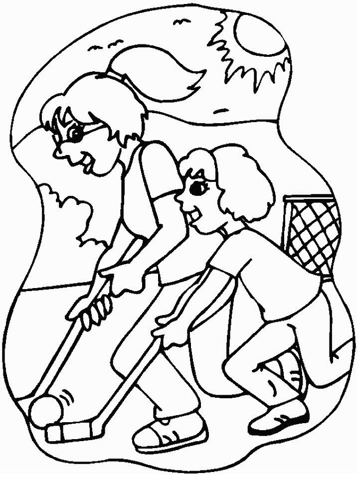 Coloring Page - Hockey coloring pages 10