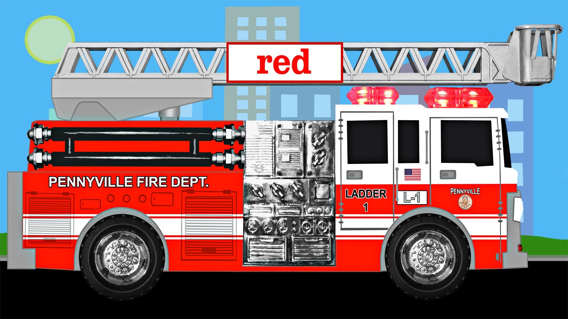 Firetruck Colors - Learning Color Fire Trucks for Kids - YouTube