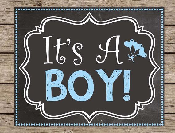 It's A Boy Pregnancy Announcement Chalkboard Sign - Its A Boy ...