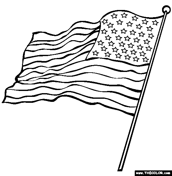 Waving American Flag Drawing - Cliparts.co