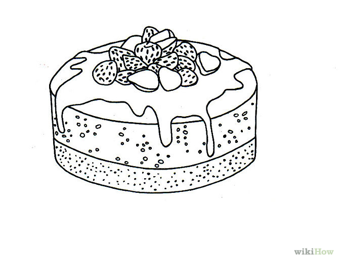 How | Draw a Cake