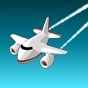 3D Model Cartoon jet plane - 15286