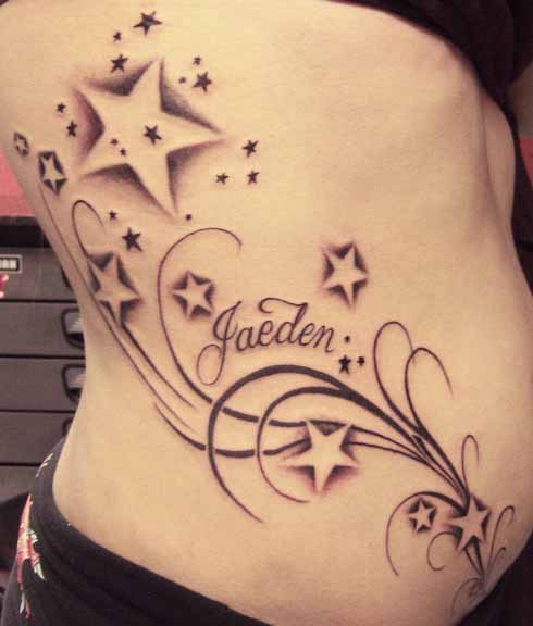 Tattoos of Shooting Starss- High Quality Photos and Flash Designs ...