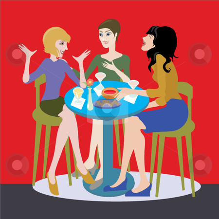 Female Eating Lunch Clipart