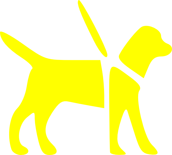 Yellow Guide Dog clip art - vector clip art online, royalty free ...