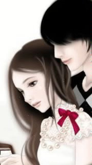 Download cute animated couple 360 X 640 Wallpapers - love couple ...