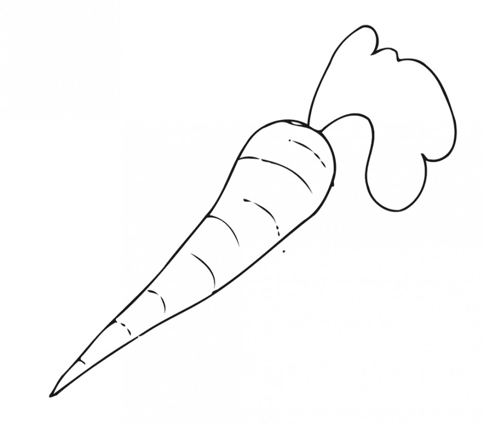 free black and white clipart carrot - photo #11