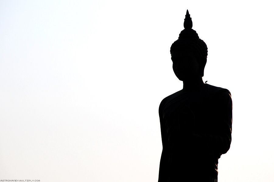Panoramio - Photo of Buddhamonthon - Silhouette Buddha Images