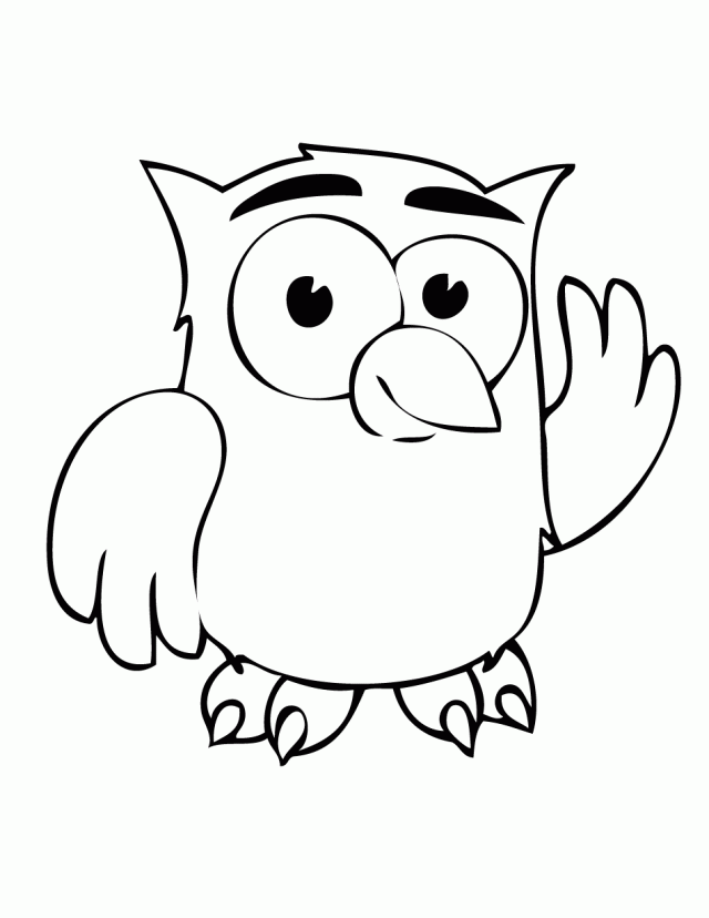 Cartoon Owl Coloring Pages ClipArt Best 84079 Cartoon Owl Coloring ...
