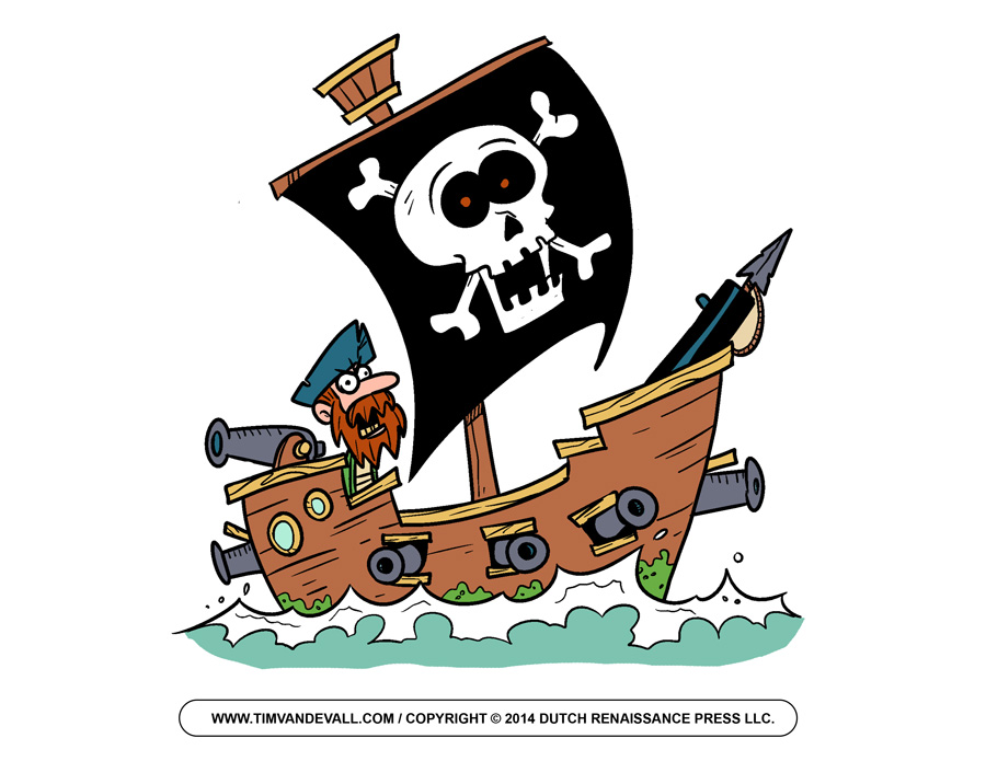 Pirate Ship Cartoon - Cliparts.co