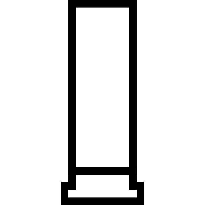 Clipart - Shotgun shell outline icon