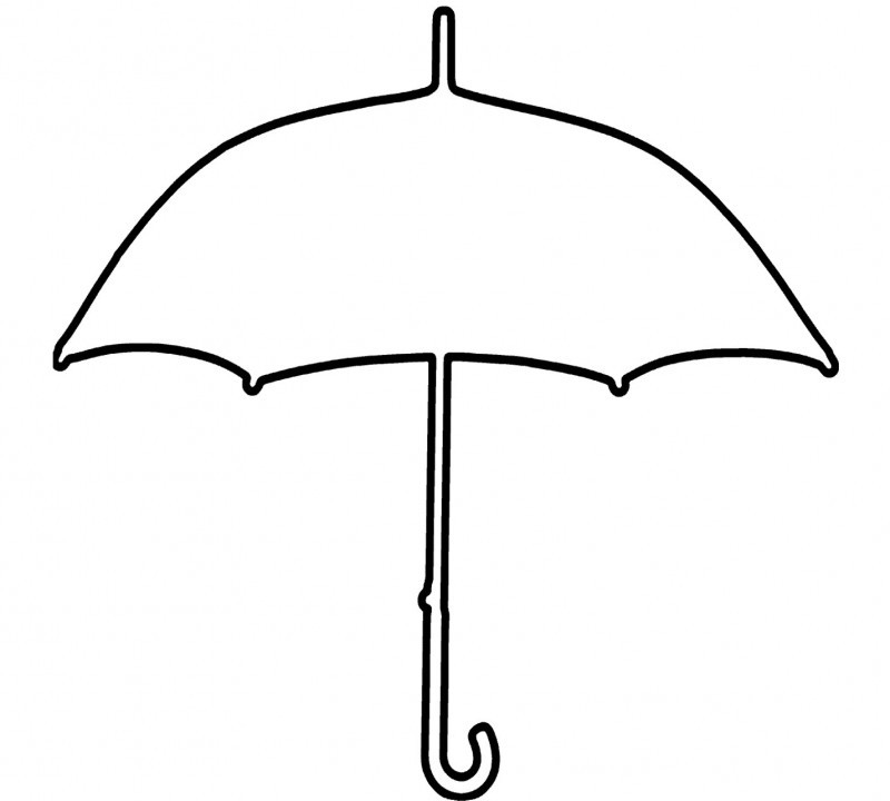 Umbrella Day Great Coloring For Kids - Kids Colouring Pages