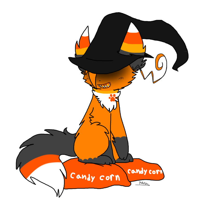 Candy Corn Paws by Goldehpaws on deviantART