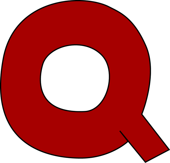 Red Letter Q Clip Art - Red Letter Q Image
