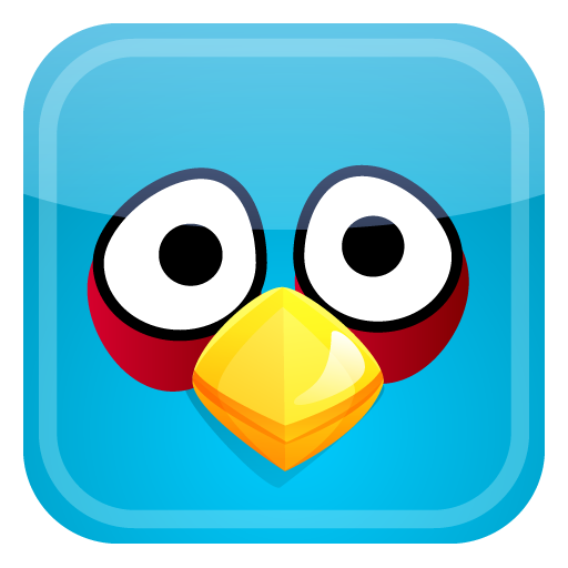 Blue Angry Bird Tile Icon, PNG ClipArt Image | IconBug.com