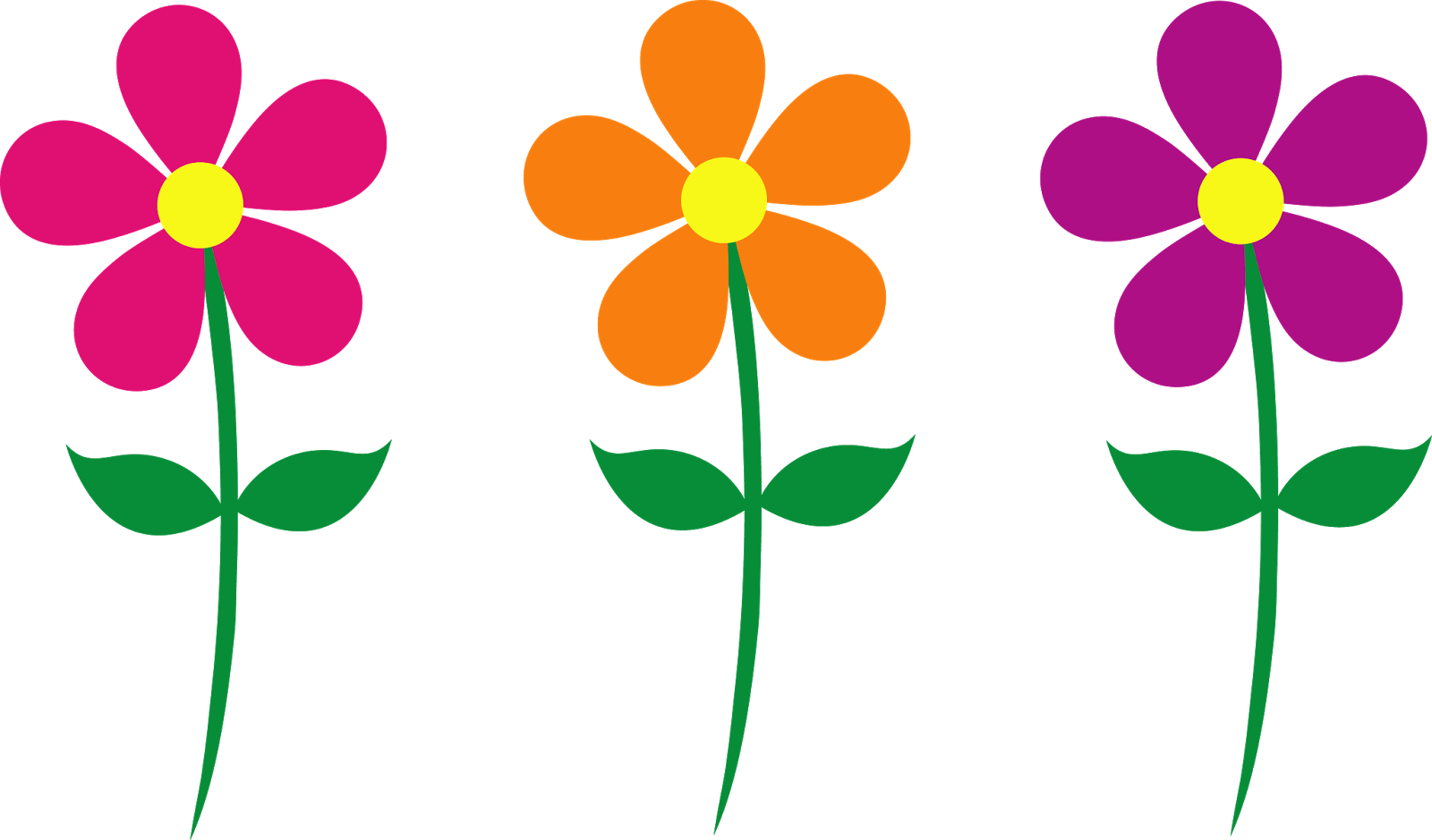 Flowers For > Happy Flower Clipart
