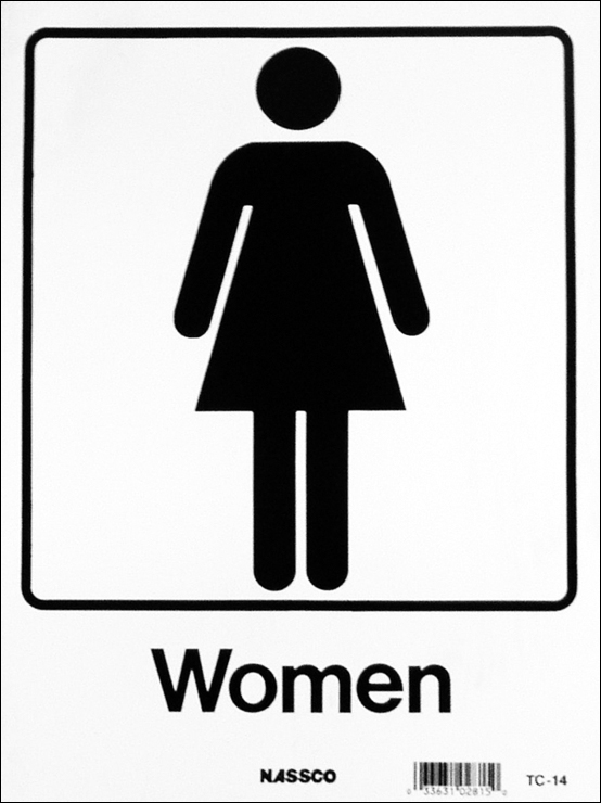 Female Restroom Sign 0764