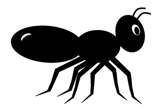 Black ant clip art, cute style lge 11cm long | Flickr - Photo Sharing!