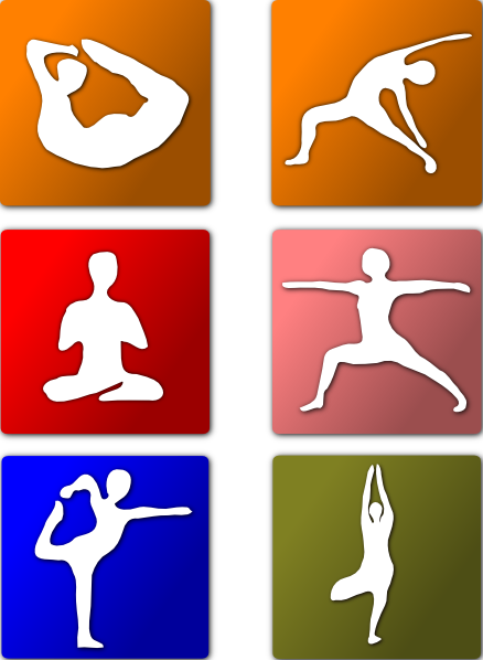 Yoga Positions clip art - vector clip art online, royalty free ...