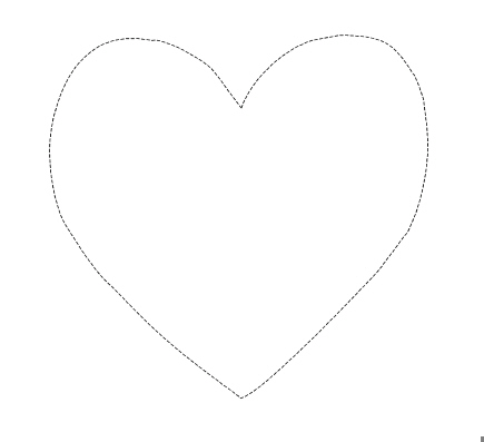 Red Love Heart Outline