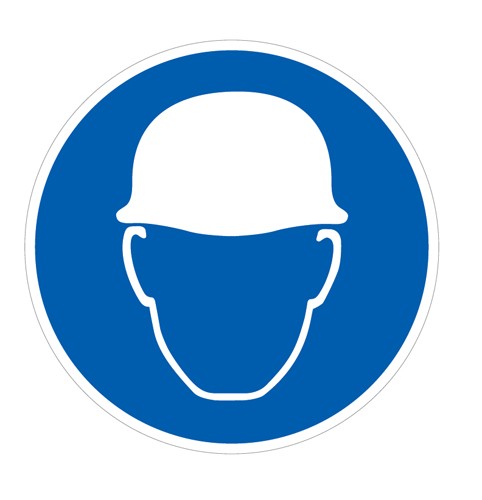 Floor Graphic - 400 x 400 - Safety helmet symbol
