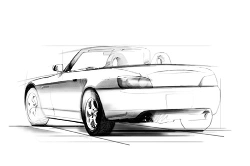 Automotive illustration. Concept illustrations.