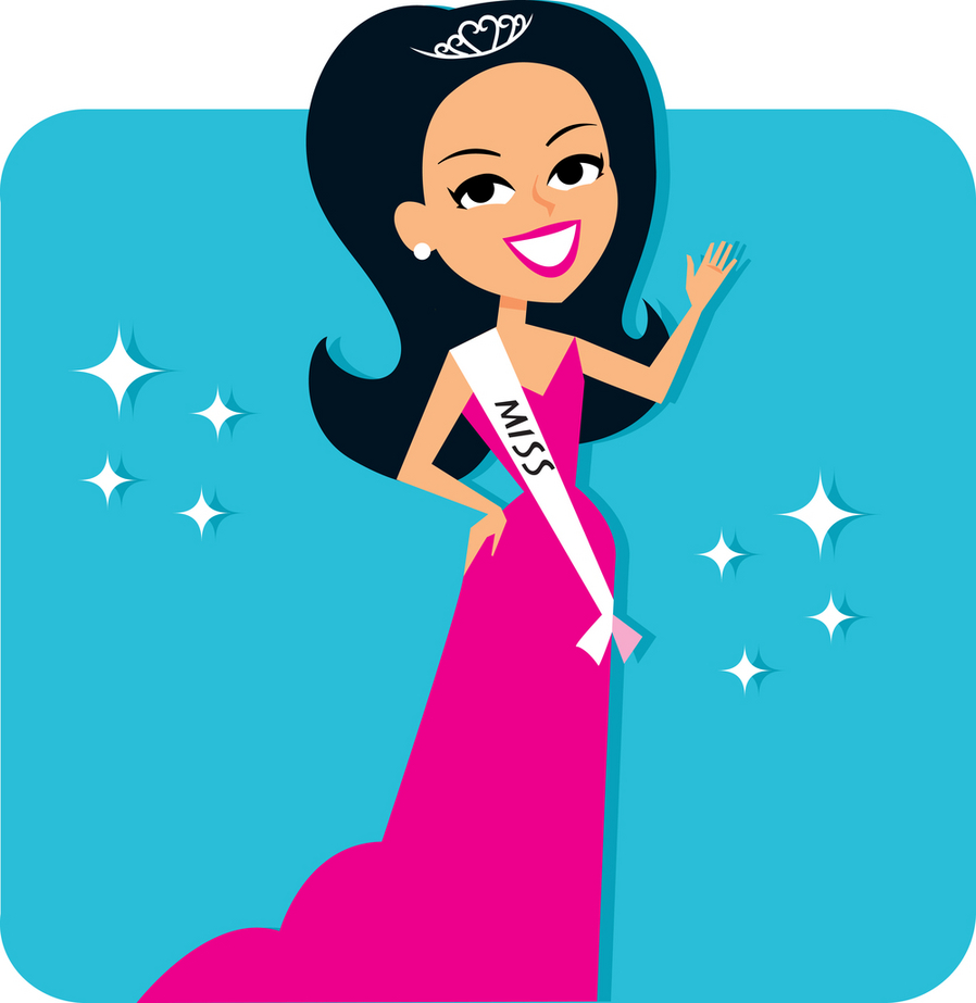 Royalty-free (RF) Clipart Illustration of a Hispanic Beauty Page ...