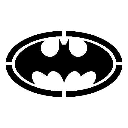 Batman symbol stencil template | Stencil Joy | Pinterest