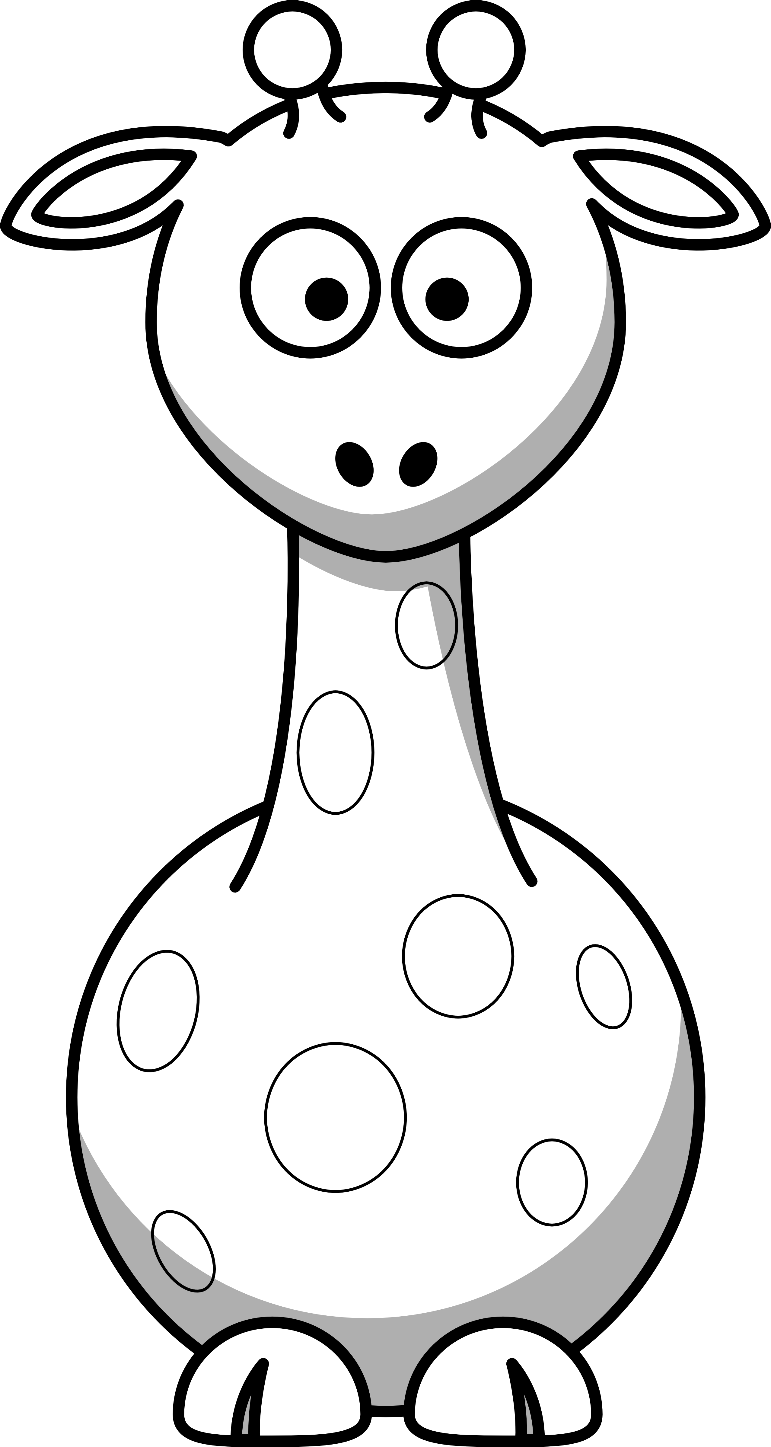 Baby Giraffe Clip Art Black And White | Clipart Panda - Free ...