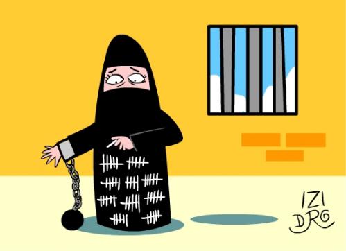 burka jail By izidro | Media & Culture Cartoon | TOONPOOL ...