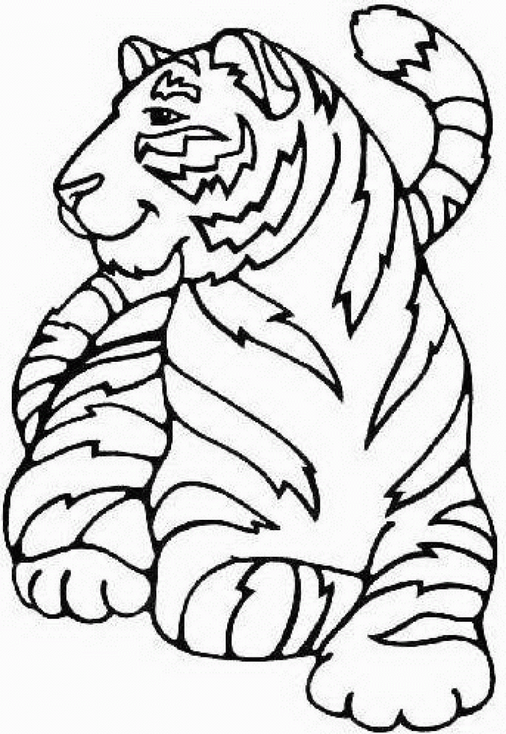 tiger animal 9th coloring pages for kids tiger coloring pages ...