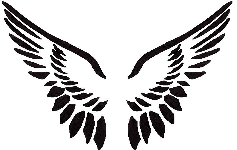 Simple Angel Wing Tattoos - ClipArt Best
