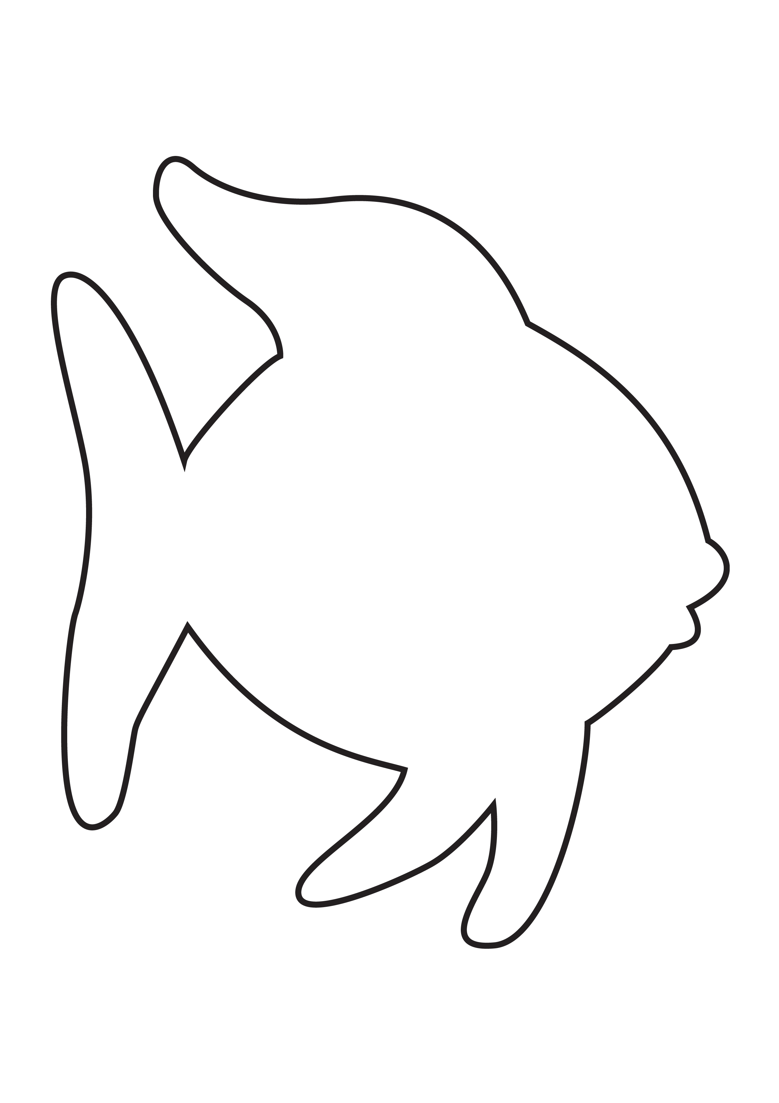 Fish Outline Template Cliparts co