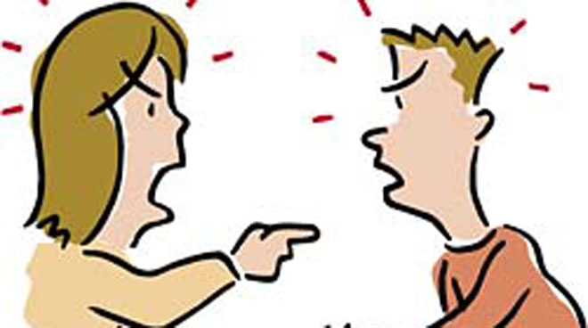 Pix For > Two People Arguing Cartoon