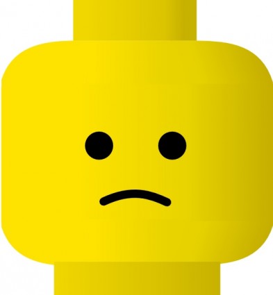 Lego Smiley Sad clip art Vector clip art - Free vector for free ...