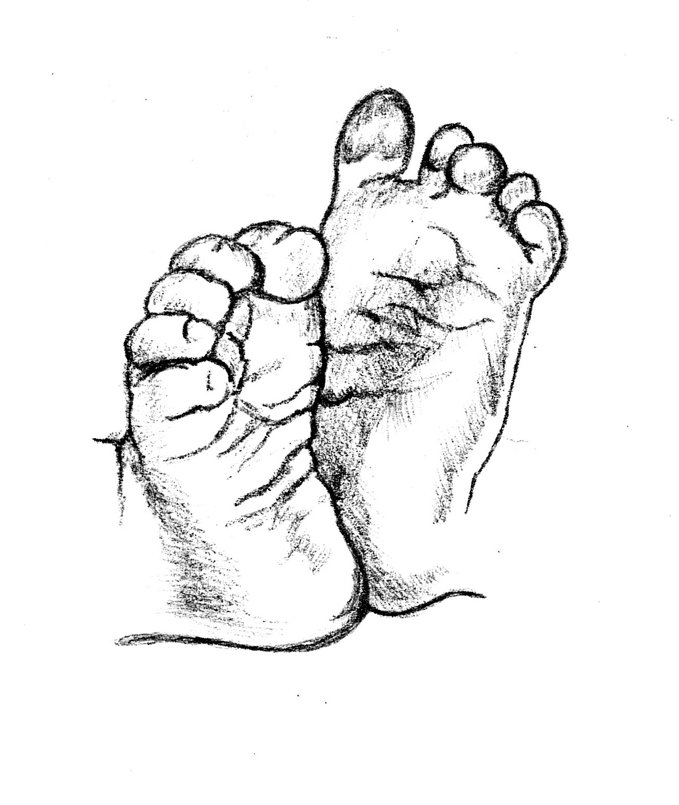 Baby Feet Drawings - ClipArt Best