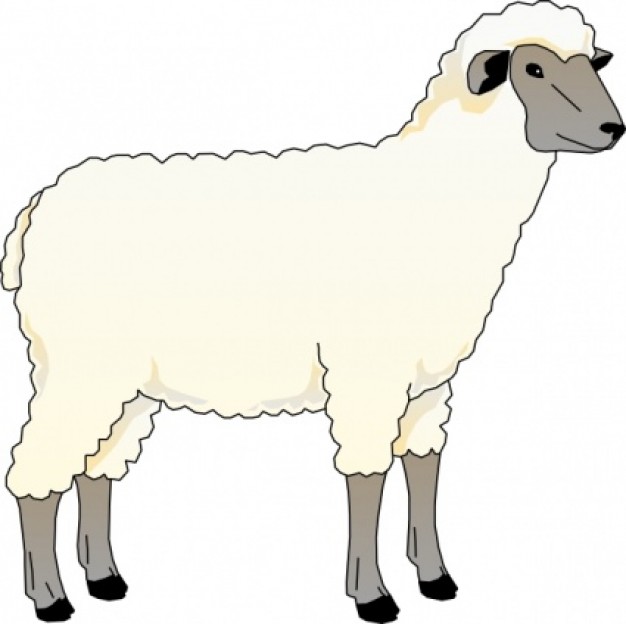 Sheep Ewe clip art Vector | Free Download