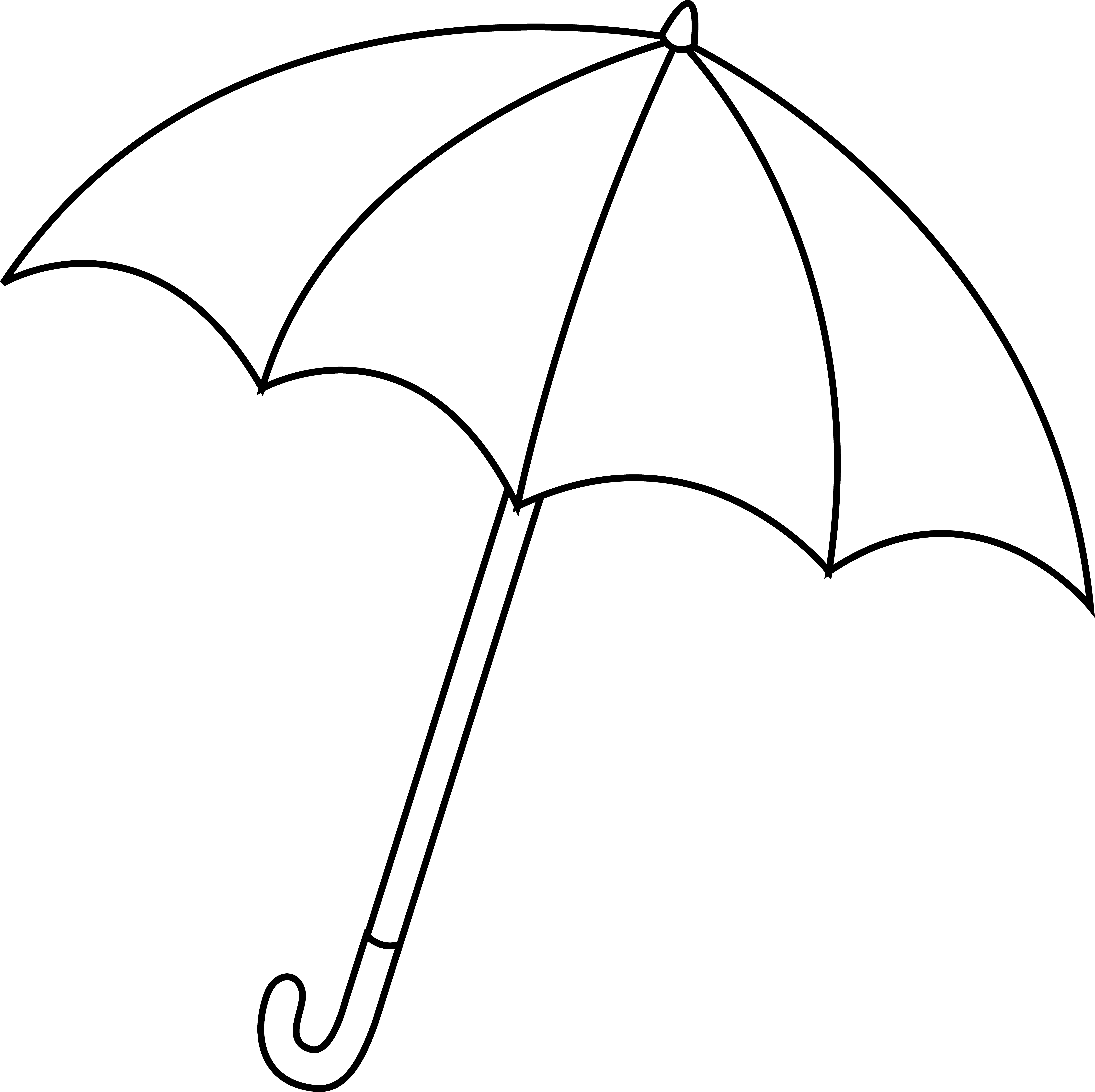 Umbrella Outline Clipart Images & Pictures - Becuo