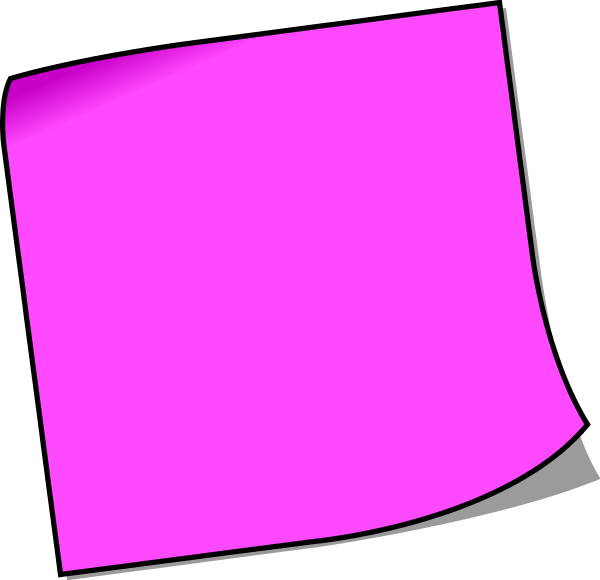 Pix For > Pink Post It Notes Png