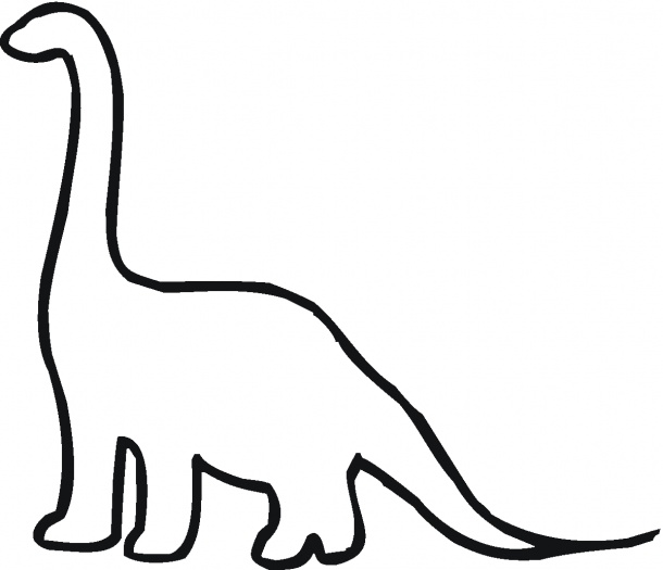 Pix For > Brontosaurus Outline