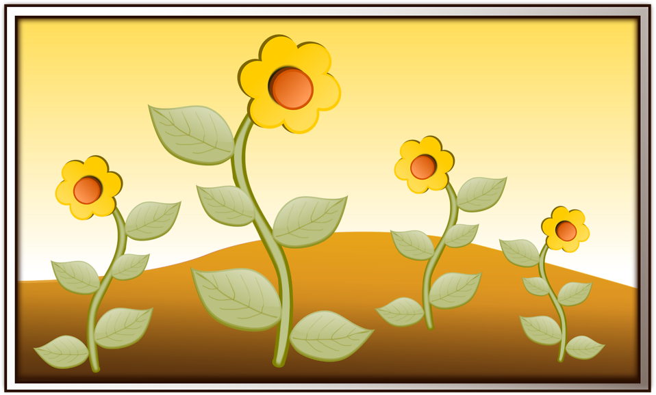 Free Stock Photos | Illustration of yellow flowers | # 16804 ...